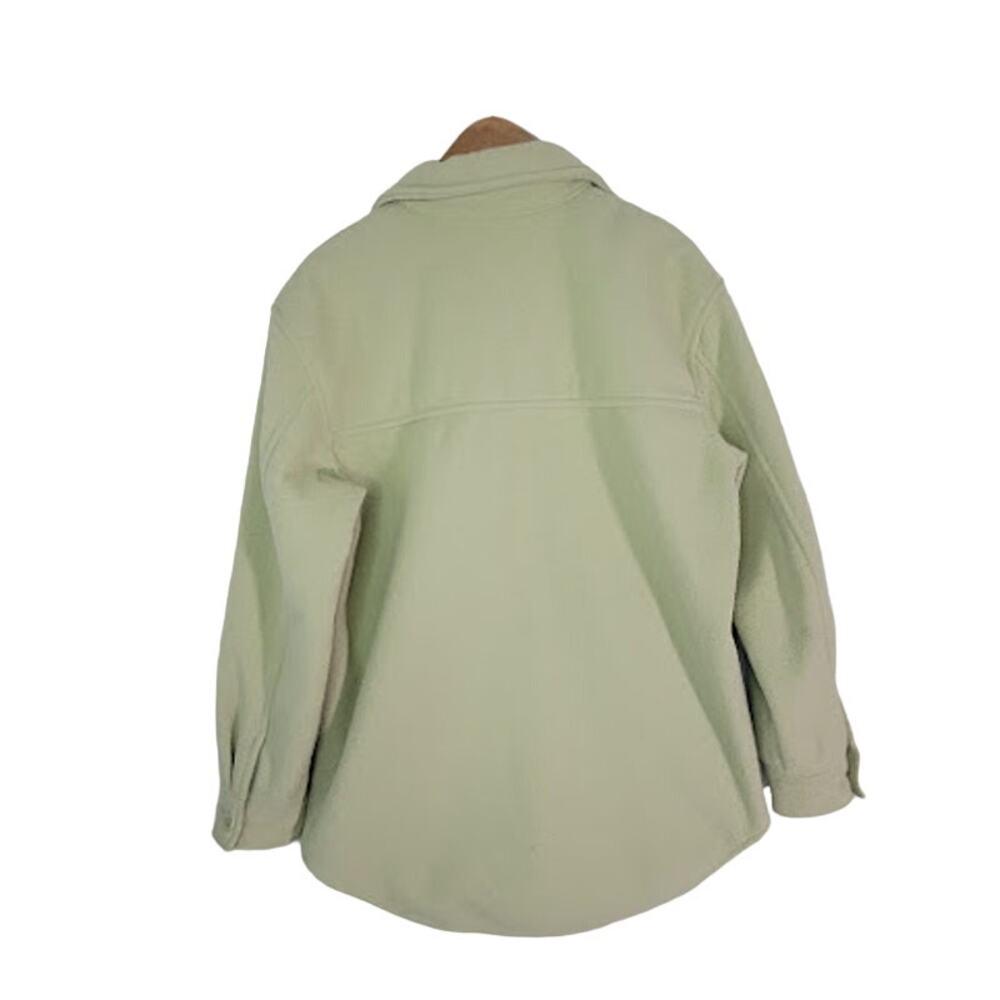 Joie- NWT- Sage green- felted button up shacket- size Large - Picture 5 of 8